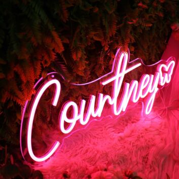 Courtney Red Neon Sign