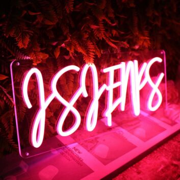 Asaenks Red Neon Sign