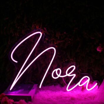 Noqa Purple Neon Sign