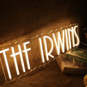The IRWINS Yellow Neon Sign