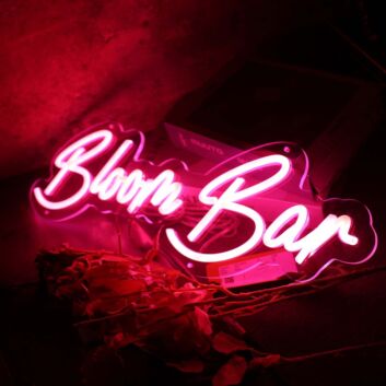 Bloom Bar Red LED Neon Sign