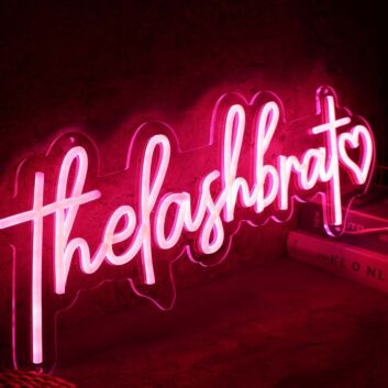The Lash Brat Red Neon Sign