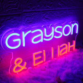 Grayson And Elijah Custom Neon Sign