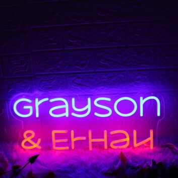Grayson And Elijah Custom Neon Sign