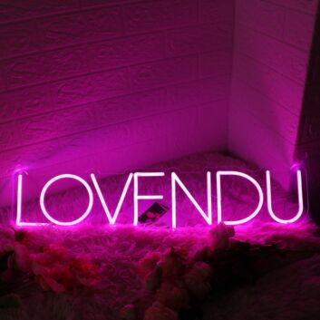 LOVENDU Pink Neon Sign