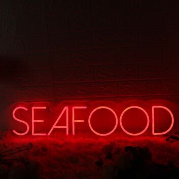 SEA FOOD Red Neon Sign
