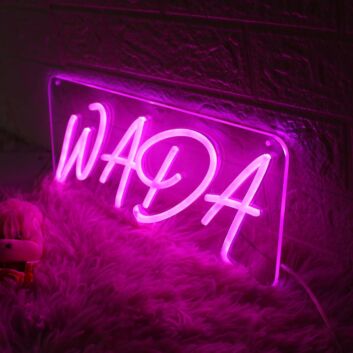 WADA Pink Neon Sign