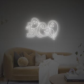Boo For Halloween LED Neon Sign