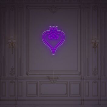 Heart With Crown LED Neon Sign