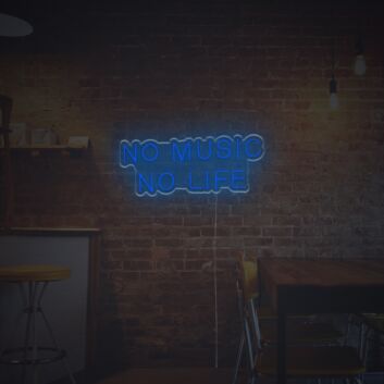 No Music No Life LED Neon Sign