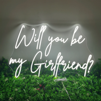 Will You Be My Girlfriend Neon Sign  v2