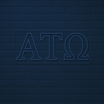 Alpha Tau Omega ΑΤΩ LED Neon Sign Showcasing Brotherhood and Fraternity Values