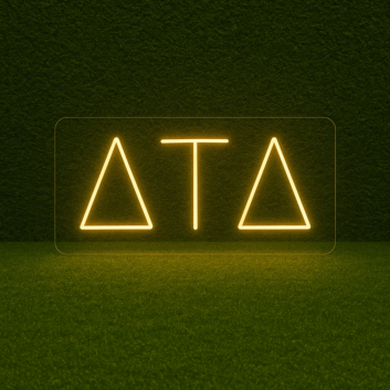 Delta Tau Delta ΔΤΔ LED Neon Sign Celebrating Brotherhood and Lifelong Connections