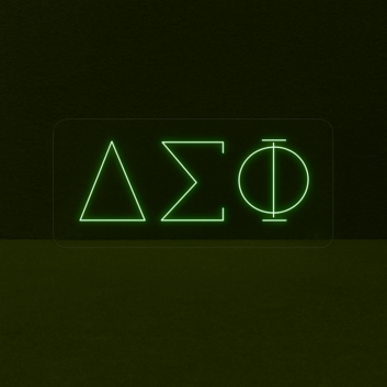 Delta Sigma Phi ΔΣΦ LED Neon Sign Celebrating Brotherhood and Leadership