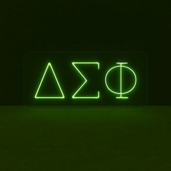 Delta Sigma Phi ΔΣΦ LED Neon Sign Celebrating Brotherhood and Leadership