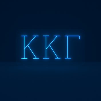Kappa Kappa Gamma ΚΚΓ LED Neon Sign Showcasing Sisterhood and Empowerment