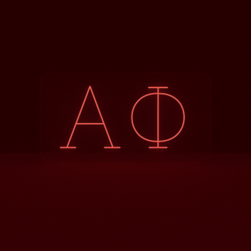 Alpha Phi ΑΦ LED Neon Sign for Sisterhood Events and Sorority Decor