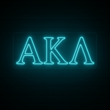 Alpha Kappa Lambda ΑΚΛ LED Neon Sign Celebrating Brotherhood and Character