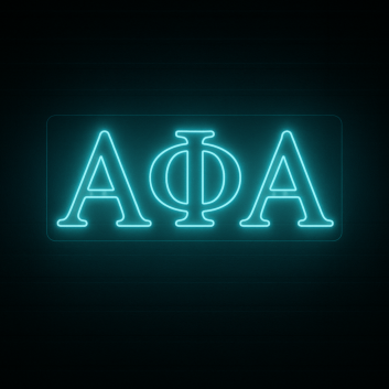 Alpha Phi Alpha ΑΦΑ LED Neon Sign Celebrating Brotherhood and Excellence