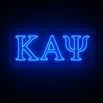 Kappa Alpha Psi ΚΑΨ LED Neon Sign Celebrating Brotherhood and Excellence