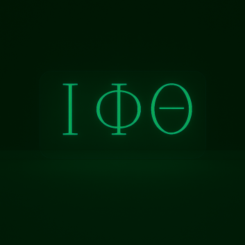 Iota Phi Theta ΙΦΘ LED Neon Sign Celebrating Brotherhood and Perseverance