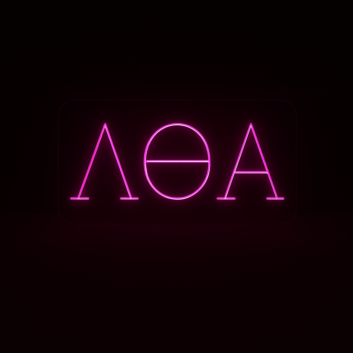 Lambda Theta Alpha ΛΘΑ LED Neon Sign Celebrating Sisterhood and Unity