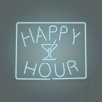Customize Happy Hour LED Neon Sign