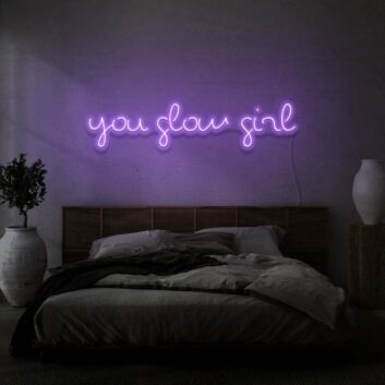 You Glow Girl Neon Light Writing