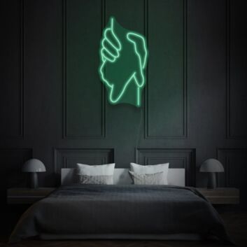 Two holding hands LED neon sign