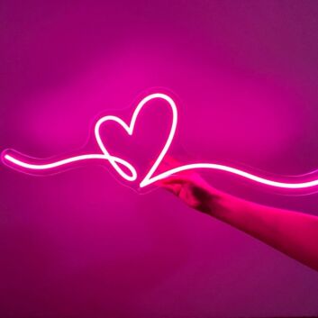 Heart Doodle Neon Sign