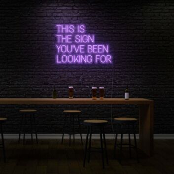 This is the sign you've been looking for LED Neon Sign