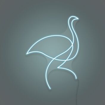 Neon Swan LED Light