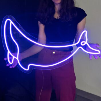 Whale LED Neon Sign