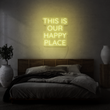 This is Our Happy Place LED Light Sign
