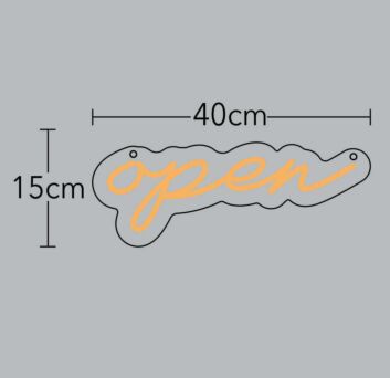 Open Neon Sign Welcoming Glow for All