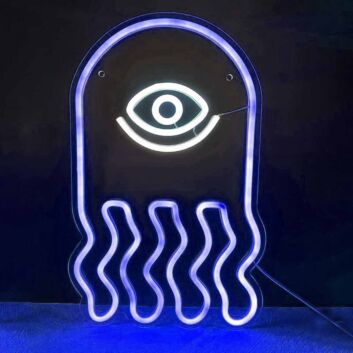 Golden All-Seeing Eye  Neon Sign