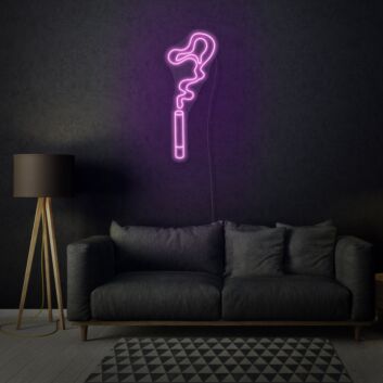 Cigarette Smoke Neon Edgy and Atmospheric