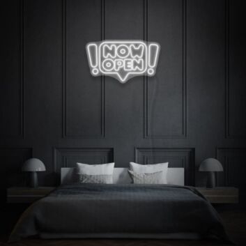 Customize Now Open Neon Writing in Comic Cloud Playful and Inviting