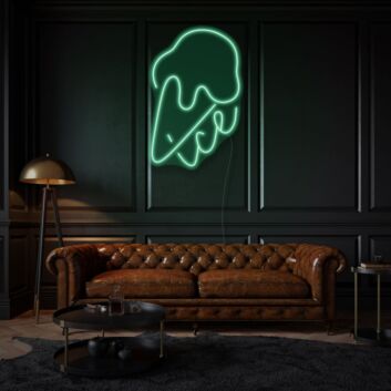 Ice Cream with Neon Sweet Treats and Delight