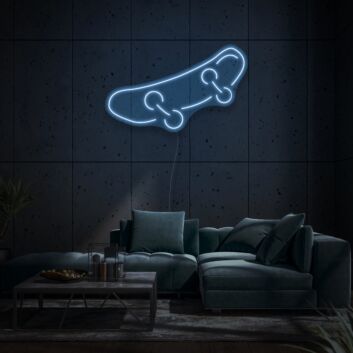 Skateboard Neon Symbol of Youth and Rebellion