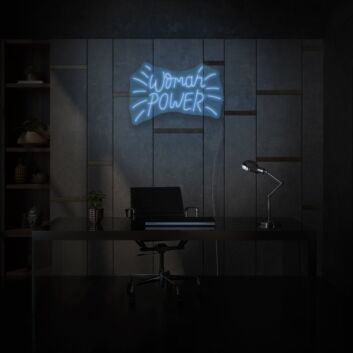 Woman Power Neon Sign Empowering Feminine Strength