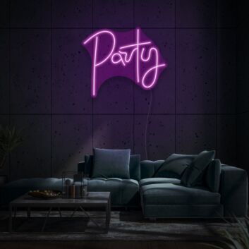 Party Neon Lettering Fun and Festive Atmosphere