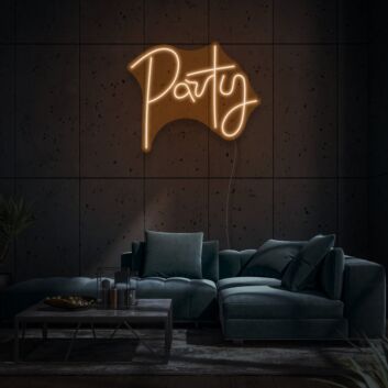 Party Neon Lettering Fun and Festive Atmosphere