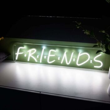 Friends Neon Sign Celebrating Friendship and Togetherness