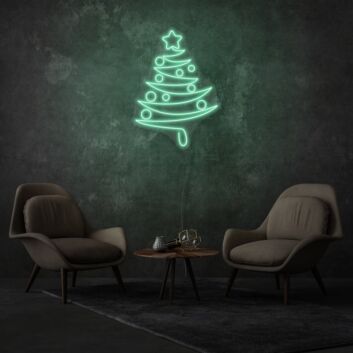Christmas Tree Neon Celebrating Festive Joy and Tradition
