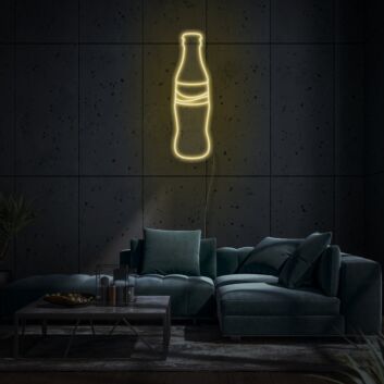 Coca Cola Bottle Neon Light Iconic Brand Glowing
