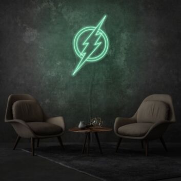 Superhero Neon Sign Celebrating Iconic Characters and Virtues