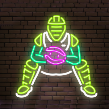 Catch the Spirit American Football Home Neon Sign