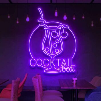Customize Cocktail bar neon sign for bars restaurants