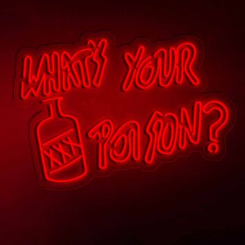 What's Your Poison? Drink Bar Neon